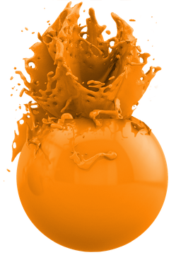 Peinture orange F09